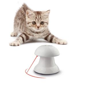 猫 おもちゃ 自動 回転 レーザー ポインター LEDライト 猫じゃらし ねこ ネコ 玩具 運動不足 ストレス解消