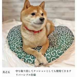 犬ベッド 犬 洗える mamemochi 唐草...の詳細画像5