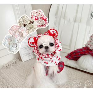 イヤーマフ 耳保護 くま耳 スヌード 可愛い ゴム ペット 犬 猫 防寒 防風 散歩用 小型犬 中型...