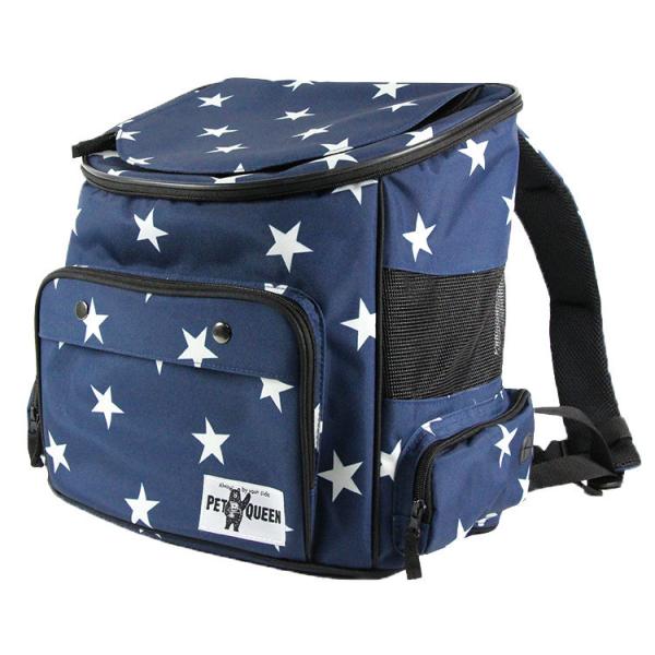 キャリーリュック 星柄リュック ホシガラ ペットクイーン  小型犬 チワワ プードル ポメラニアン ...