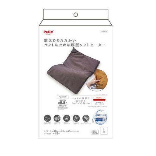 犬 ヒーター 電気であたたかいペットのための厚型ソフトヒーター Ｌサイズ 犬 マット ペット ペット...