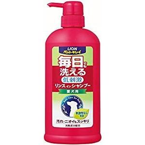 ライオン　ペットキレイ　毎日洗えるリンスインシャンプー550ml 犬　猫　ペット　シャンプー　大容量...