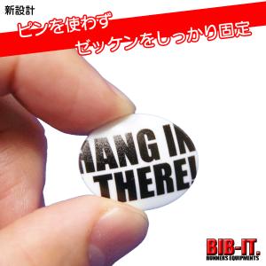 BIB-IT.　ゼッケンホルダー　ゼッケン留め　20x25mm　HANG IN THERE　8個入り　マラソン　