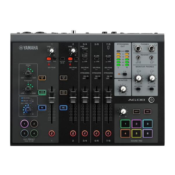 YAMAHA ヤマハ AG08 BLACK 配信用ミキサー