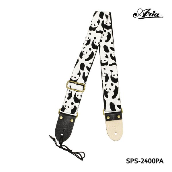 Aria ギターストラップ SPS-2400PA パンダ柄 アリア