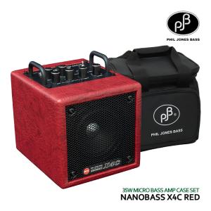 専用ケース付 PHIL JONES BASS ベースアンプ NANOBASS X4C RED ナノベース PJB｜merry-net