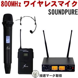 SOUNDPURE サウンドピュア 8011II ワイヤレスハンドマイク単品 ボタン