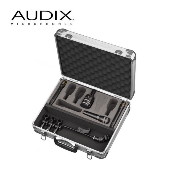 AUDIX オーバーヘッド+スネア+バスドラム用マイク 4本セット