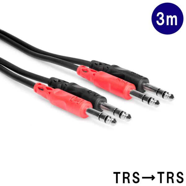 HOSA ホサ TRSフォン バランスケーブル 3m  6.3mm標準フォンx2  6.3mm標準フ...