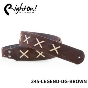 Right On! STRAPS ギターストラップ LEGEND DG BROWN ライトオン！ストラップス｜merry-net