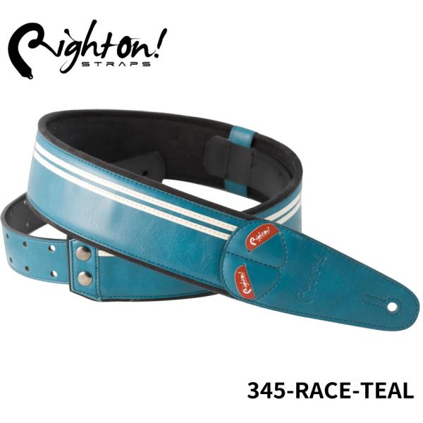 Right On! STRAPS MOJO Series RACE Teal ギターストラップ ベー...