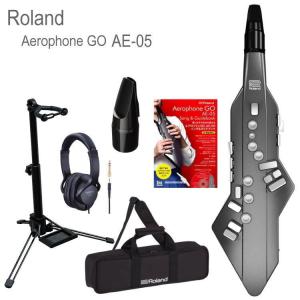 Roland Aerophone GO /AE-05 エアロフォン デジタル管楽器（ケース/ガイドブック/スタンド/ヘッドフォン/マウスピース付き）ローランド エアロフォン｜merry-net