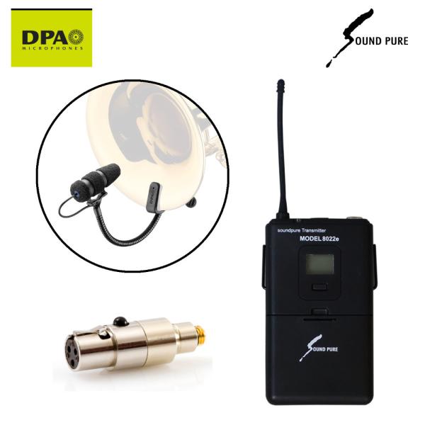 DPA トランペット用マイク + ワイヤレス送信機セット