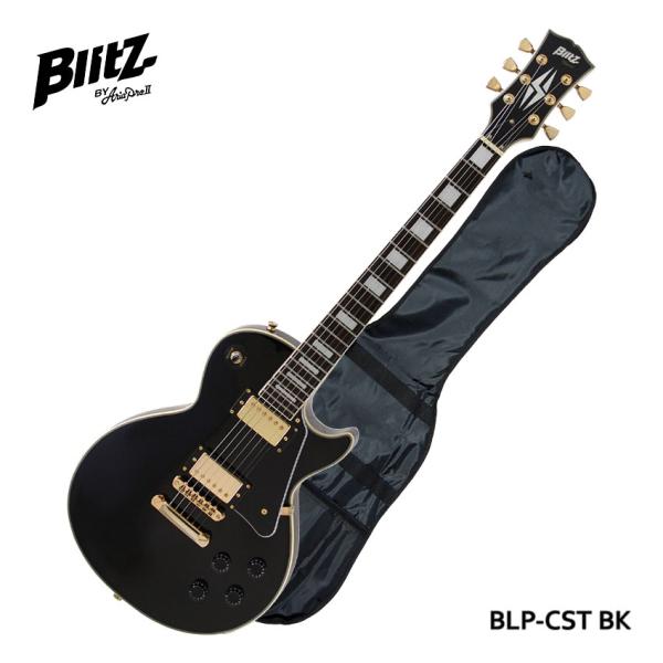 Blitz エレキギター BLP-CST BK レスポールカスタム ブリッツ 初心者向け 入門用