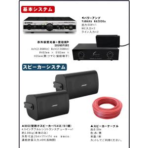 赤外線ワイヤレスマイク2本付き 楽器 器材 Bose Bose 壁面取付スピーカー2本 店舗bgm 会議室セット 店舗bgm Bose 40se2 Re2 楽器のことならメリーネット