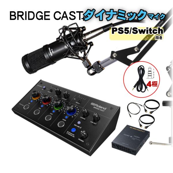 Roland BRIDGE CAST ゲーム実況向きマイクセット (HDMI分離器セット)