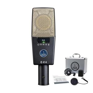 AKG アーカーゲー マイク C214 コンデンサーマイク + メタルポップ