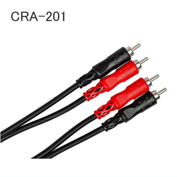 HOSA ホサ オーディオケーブル RCAピンオスx2 RCAピンオスx2 1m 両側RCA ニッケ...