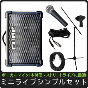 簡易PAセット/出力50W Roland Cube Street EX(路上ライブなどに最適なマイク｜merry-net