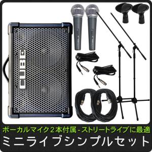 簡易PAセット/出力50W Roland Cube Street EX(ボーカルデュエットやトークショーに最適なセット)｜merry-net