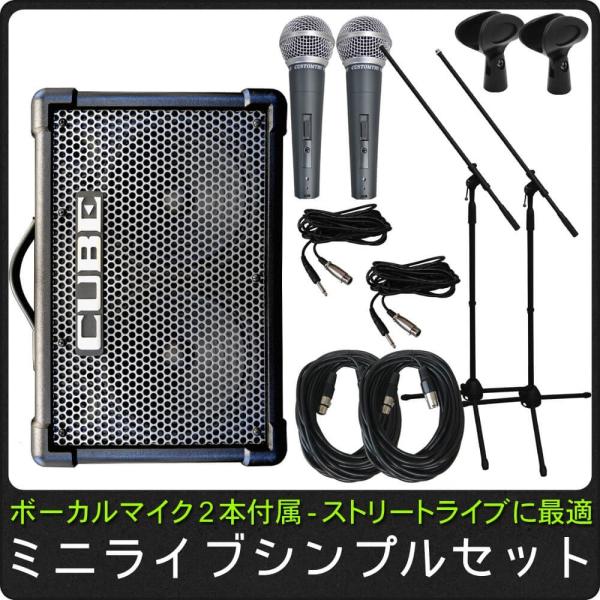 簡易PAセット/出力50W Roland Cube Street EX ローランド 路上マイクセット
