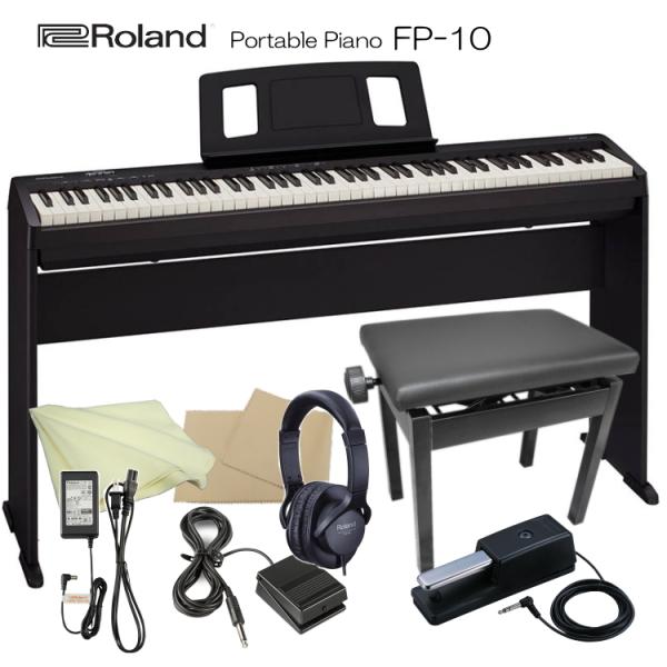 ローランド 電子ピアノ 88鍵盤 FP-10 Roland 鍵盤が良いデジタルピアノ「お子様の練習用...