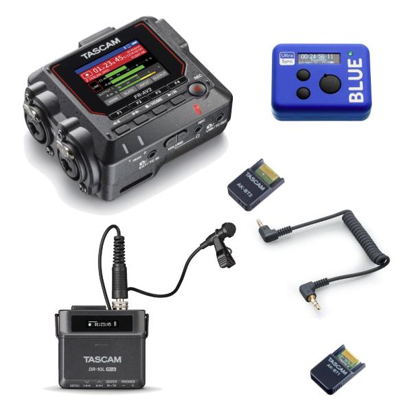 TASCAM インタビュー収録にお勧めの3点セット DR-10L PRO + FR-AV2 タイムコ...