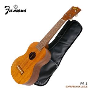 ウクレレ　famous fs5  ソプラノ美品 Famous FS-5 ウクレレ初心者セット スタンド付き入門8点セット