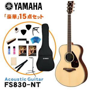YAMAHA アコースティックギター 初心者15点セット FS830 DSR ヤマハ