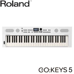 Roland 高音質 電子キーボード GO KEYS 5 WH 白 ホワイト ライブ等にも｜merry-net