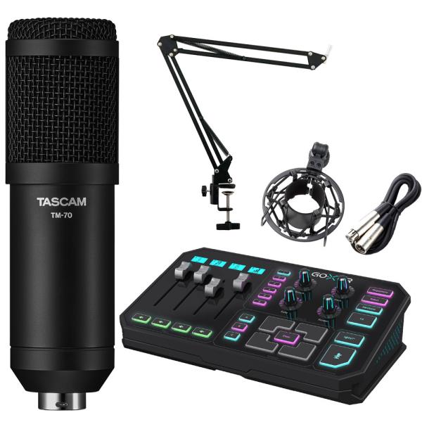 TC Helicon 配信用オーディオインターフェイス GO XLR + ゲーム実況マイクセット