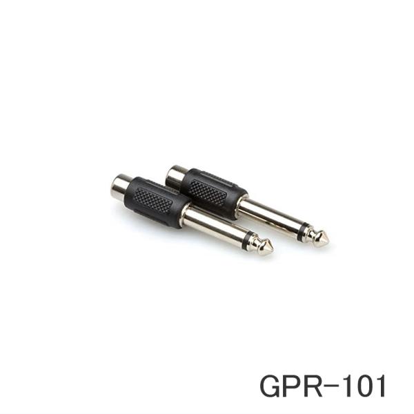 HOSA ホサ 変換プラグ RCA→標準フォン 変換プラグ 2個パック オーディオ GPR-101