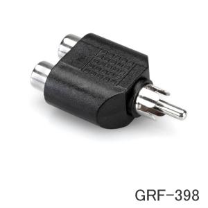 HOSA ホサ オーディオ 変換プラグ RCAピン メスx2 RCAピン オス ステレオ モノラル変換 RCA赤白 GRF-398｜merry-net
