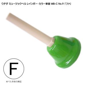 ウチダ・ミュージックベル・カラー MB-C 単音F／ハンドベル・レインボー・カラー