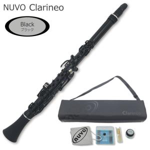 NUVO プラスチック製 クラリネット Clarineo クラリネオ ブラック N120CLBK  プラ管（ヌーボ）C管 / 練習用 クラリネット 子供用 クラリネット｜merry-net