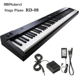 ローランド ステージピアノ RD-08 高品質のRoland88鍵盤電子ピアノ スピーカ内蔵 爆買｜merry-net