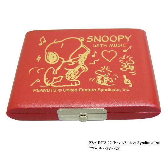 SNOOPY スヌーピー リードケース アルトサックス レッド 5枚用 / リード収納 可愛いリード...