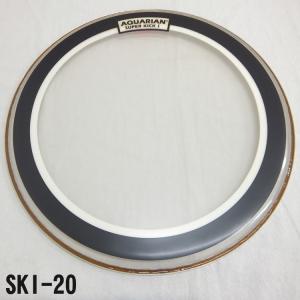 アクエリアン Super Kick 定番打面用バスドラムヘッド(1プライ・リングミュートあり)（AQUARIAN）SKI20