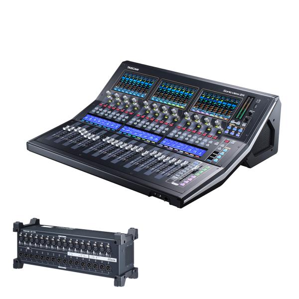 TASCAM デジタルミキサー Sonicview 24 + 16CHステージボックスセット【受注発...