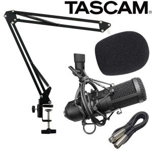 TASCAM TM-70 + デスクアームマイクスタンドセット ゲーム実況や配信用マイクに｜merry-net