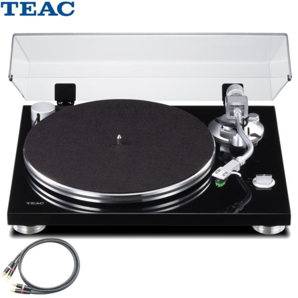 TEAC TN-3B-SE/BK ブラック レコードプレイヤー + MOGAMI ラインケーブルセッ...