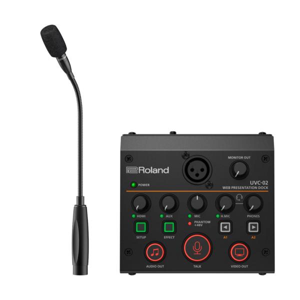 Roland ローランド UVC-02 グースネックコンデンサーマイク付 CGM-30