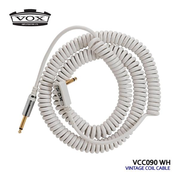 VOX カールコード VCC090 WH VINTAGE COIL CABLE ギターケーブル シー...