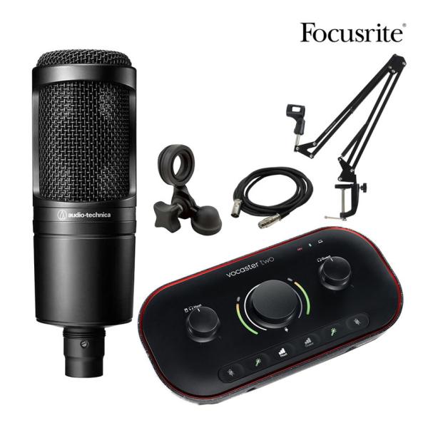 Focusrite Vocaster Two　配信セット (audio-technica AT202...