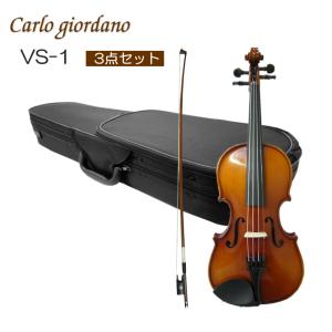 初心者向け バイオリン 調整後出荷 VS-1 1/10サイズ シンプルセット 3点セット 分数サイズ カルロジョルダーノ｜merry-net
