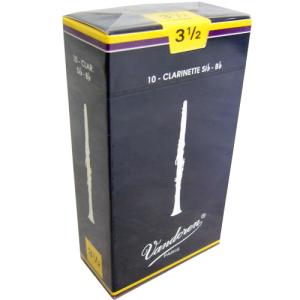Vandoren バンドレンリード B♭クラリネット用リード  3・1/2  トラディショナル（10枚入り）/ 定番リード クラリネットリード / 吹奏楽 ブラスバンド｜merry-net