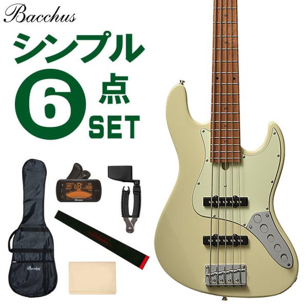 Bacchus 5弦ベース6点セット WJB5-630-RSM/M-Act OWH バッカス