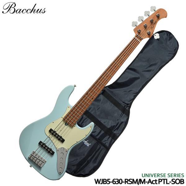 バッカス 5弦ベース WJB5-630-RSM/M-Act PTL-SOB Bacchus