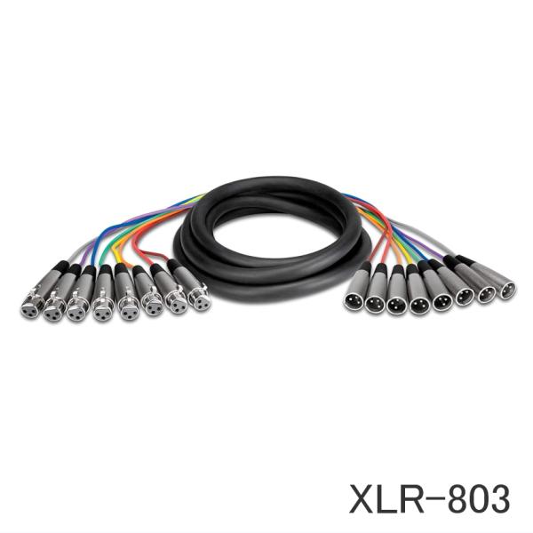 HOSA 8ch スネークケーブル 3m XLRオス・メス