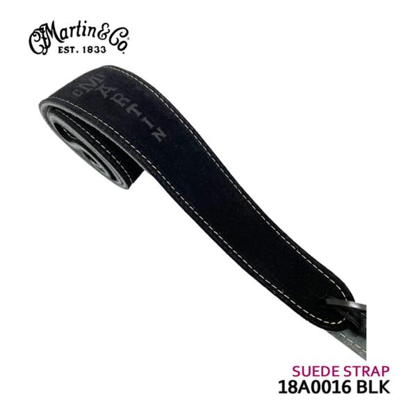 Martin ギターストラップ SUEDE STRAP 18A0016 BLK ブラック レザースト...